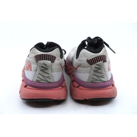 Hoka One One Clifton 6 Womens Sz 9 White Pink Running Walking Sneakers Comfort - Picture 4 of 7